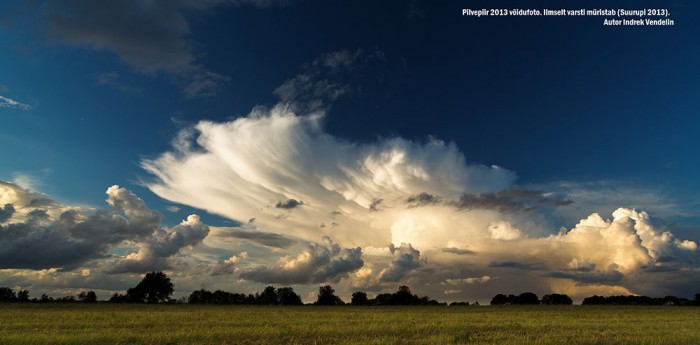 Pilvepiir 2013 võidufoto. Ilmselt varsti müristab (Suurupi 2013). Autor Indrek Vendelin